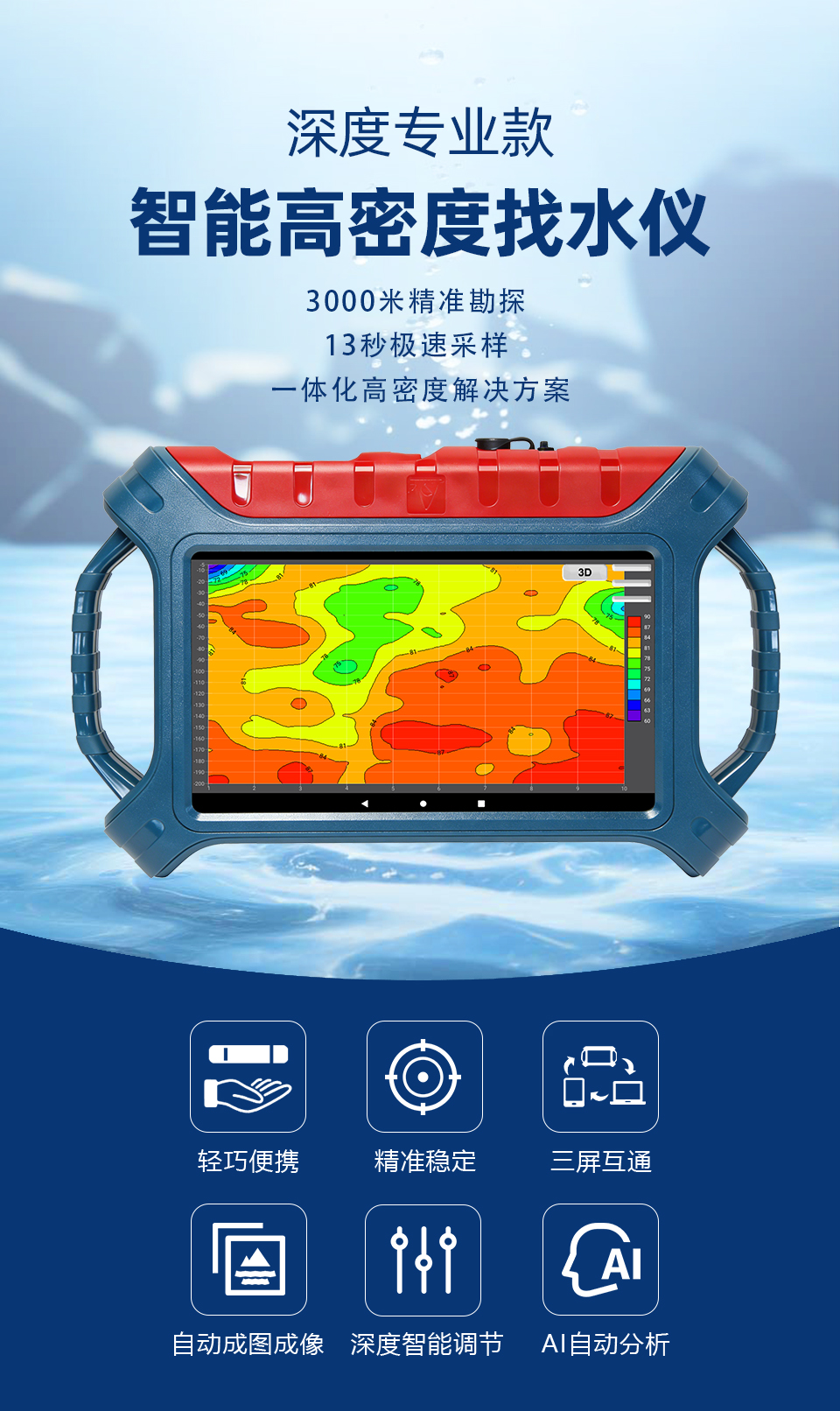 智能高密度找水仪